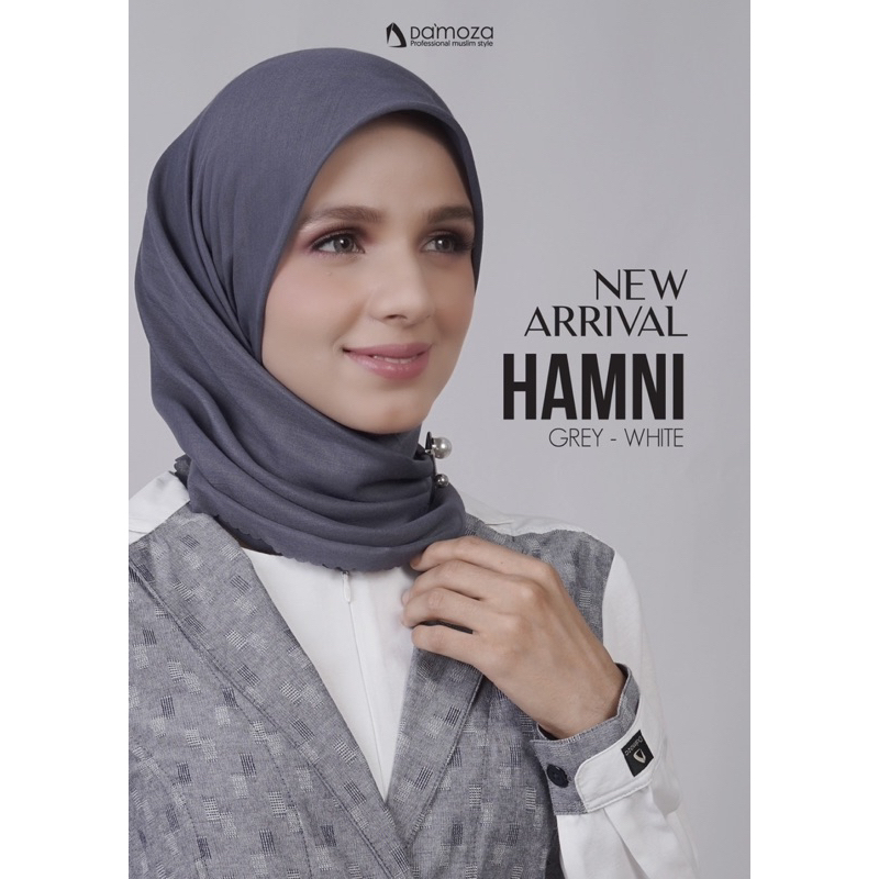 HAMNI GREY WHITE | DISKON GAMIS DAMOZA TERBARU 2023