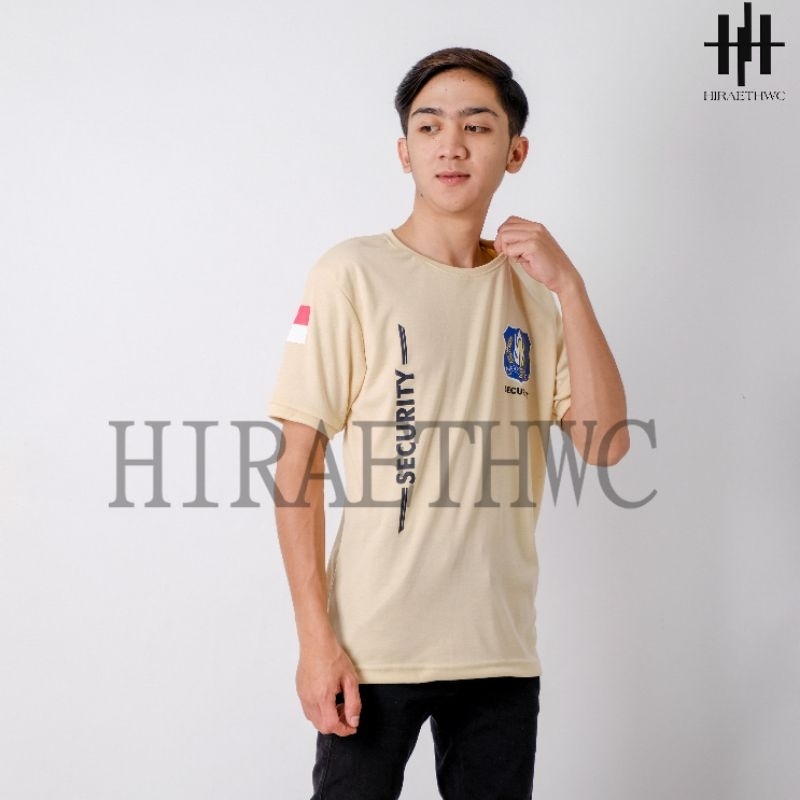 HC - KAOS SECURITY SATPAM LENGAN PENDEK MOTIF TERBARU