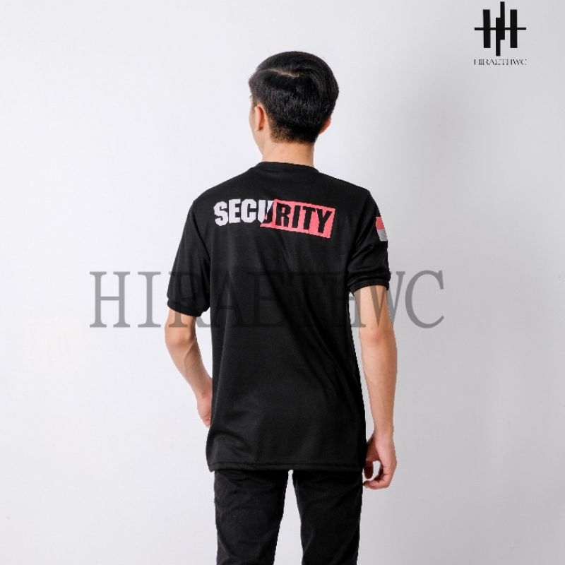 HC - KAOS SECURITY SATPAM LENGAN PENDEK MOTIF TERBARU