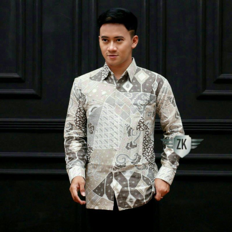 Kemeja Batik Pria Lengan Panjang BATIK SHOF Batik Modern