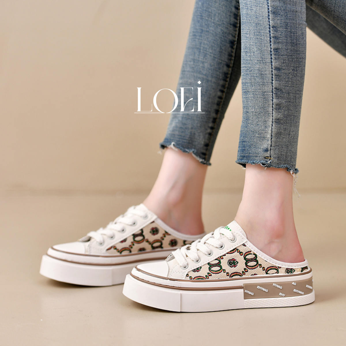 Slip On Sepatu Sneakers Cewek Flatshoes 10776 Sepatu Korean Style Best Seller Terbaru