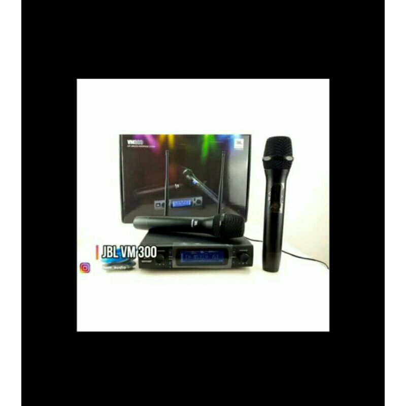 Mic Wireless JBL VM-300 Original --2buah Mic Pegang/Handheld