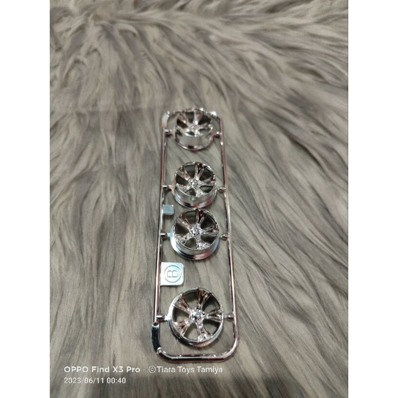 Tamiya Wheel Velg A Spoke PP Medium Silver Plated