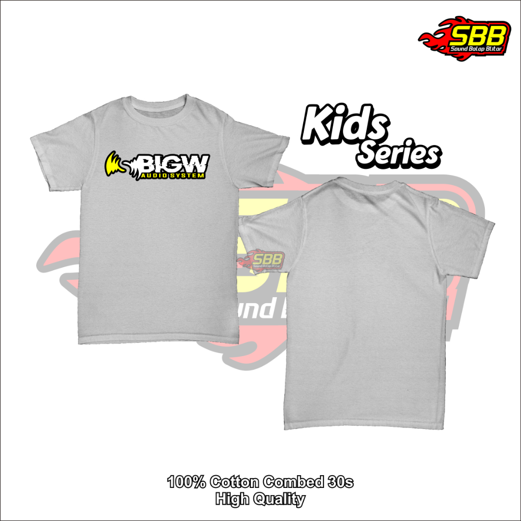 Baju Kaos Anak BigW Audio Katun Combed