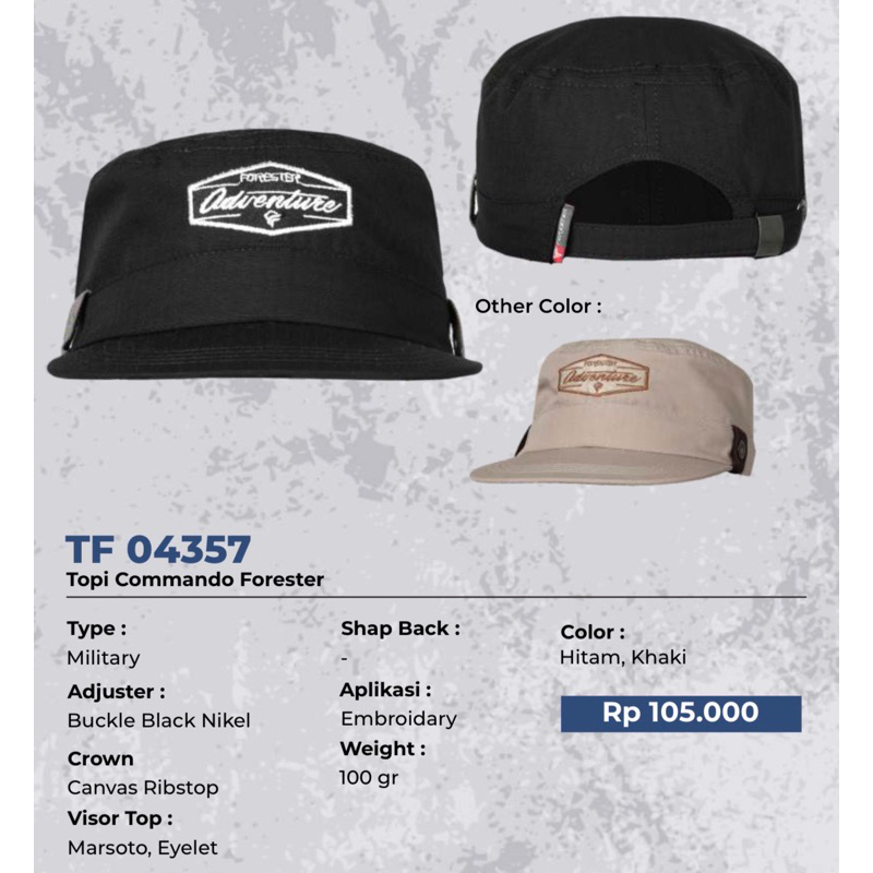 Thomgear Forester Tf 04357 Original Forester Topi Commando