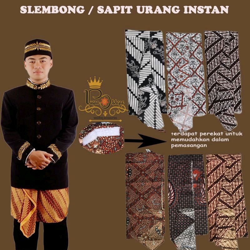 Sembong Batik Supit Urang Adat Jawa