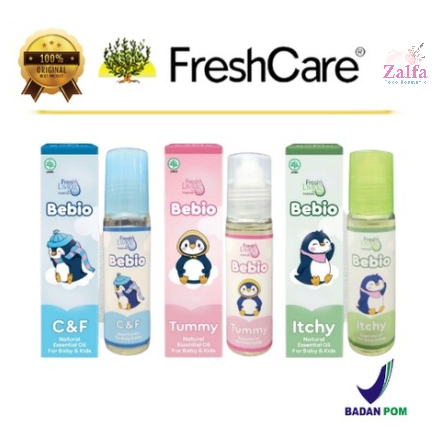 FreshLiving Bebio By Fresh Care Essential Oil 9ml - Flu Pilek Batuk Gatal Perut Kembung Bayi Anak