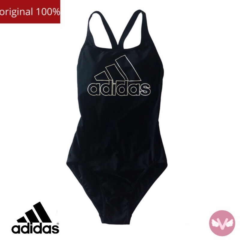 Baju Renang Wanita Adidas Original 100% / Baju Renang Adidas Black White