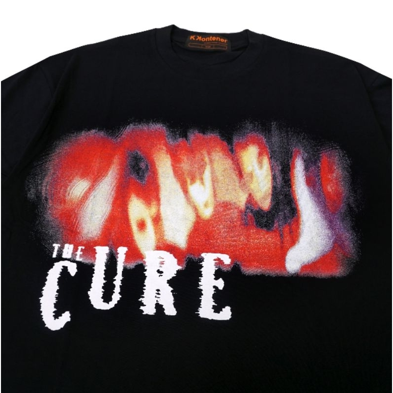 KAOS TSHIRT OVERSIZE THE CURE BLACK PREMIUM / KAOS PRIA LENGAN PENDEK