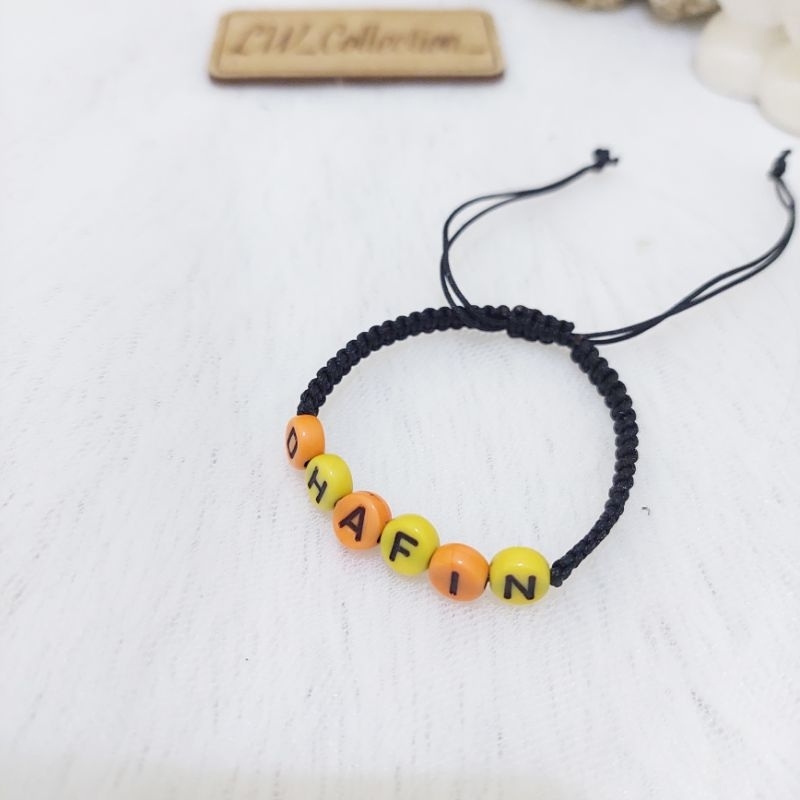 gelang tali couple custom nama | gelang couple