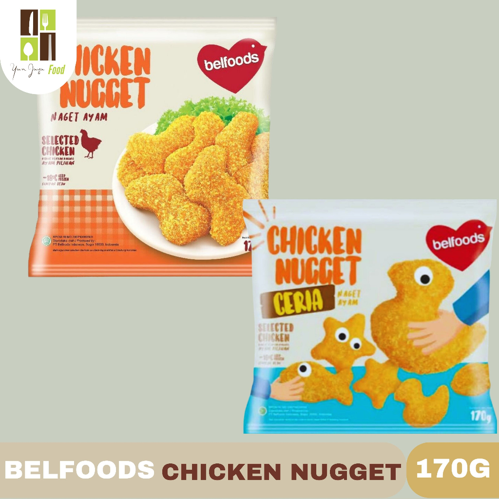 Belfoods Chicken Nugget /Naget Ayam / Chicken Nugget Ceria 170g