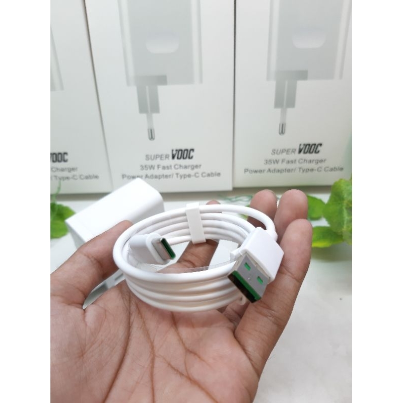 Charger Oppo 35W Fast Charger Type C Super VOOC Original