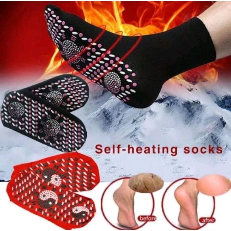 Kaos Kaki Terapi Magnetik Pemanas Foot Therapy Healing Anti Pegal