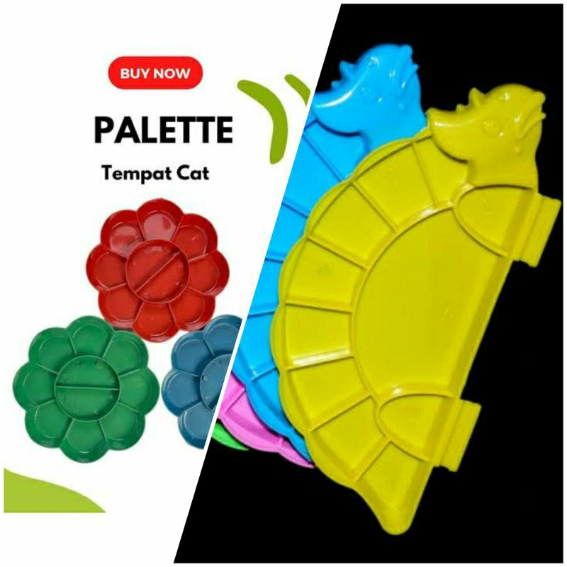 

[ LUSIN ] PALET LUKIS / PALLETE / PIRING CAT AIR / WADAH CAT AIR