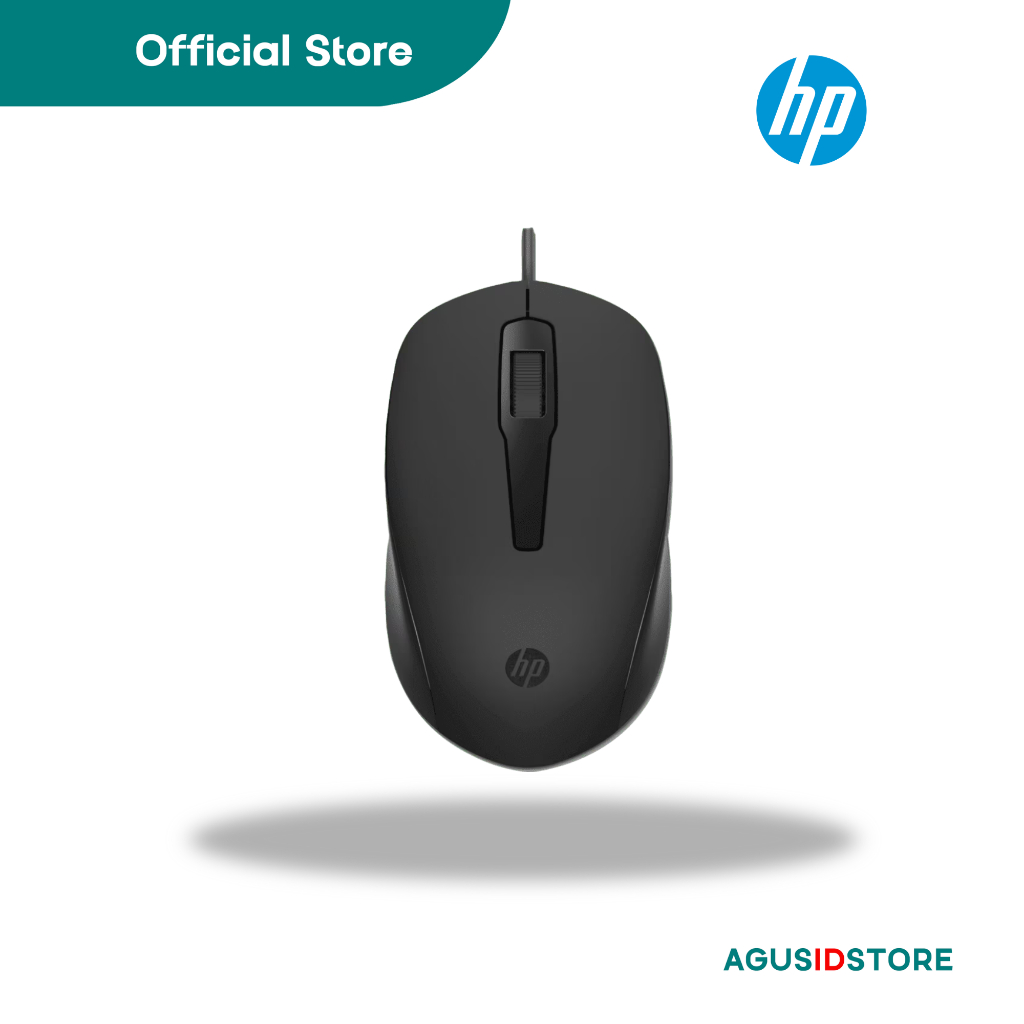 Mouse HP 150 Wired Mouse Kabel Ergonomic - Mouse Kabel Hp Original