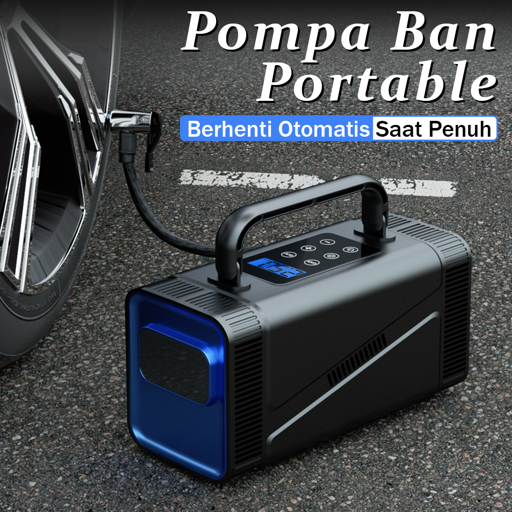 Pompa Angin Mobil Inflator Pompa Ban Mobil Portabel Car Air Pump Ban Motor ORANGEHOME88