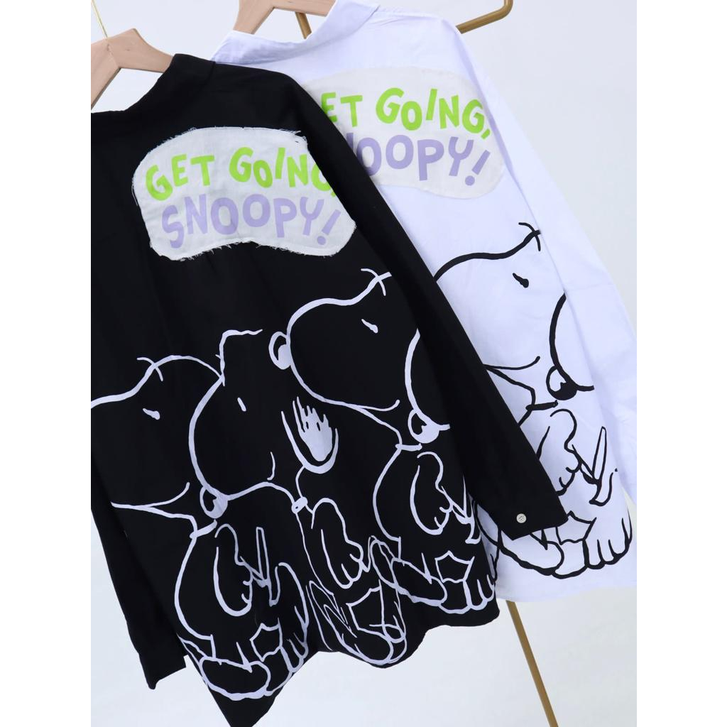 Kemeja Katun Snoopy Overisze - 2201.02.131