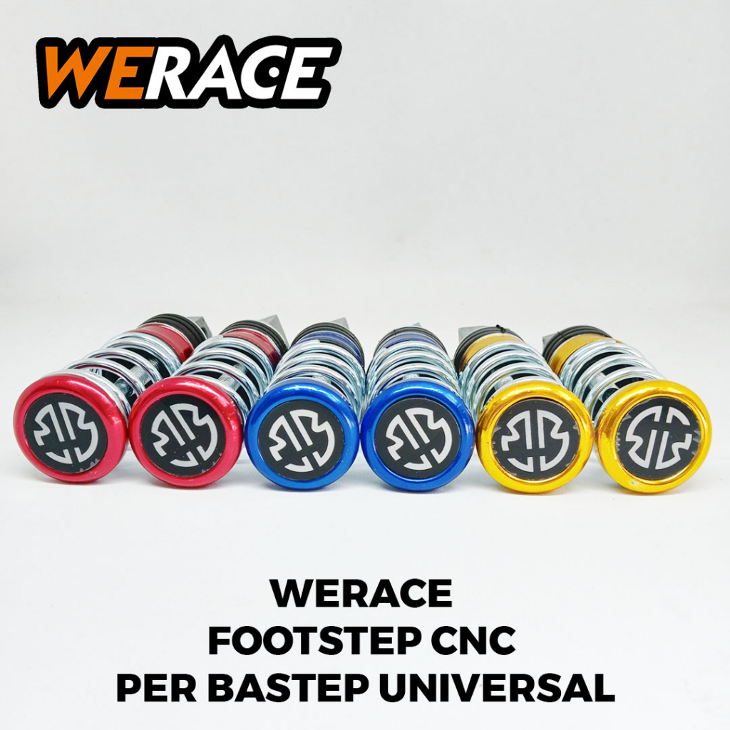 [WERACE] FOOTSTEP CNC PER BASTEP INJEKAN KAKI BELAKANG UNIVERSAL SEMUA MOTOR