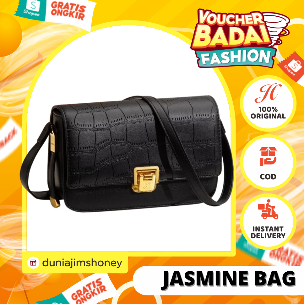 Jims Honey Jasmine Bag  Tas Selempang Wanita Impor Fashion Cewek Korea Sling Elegan Classic Murah Ori