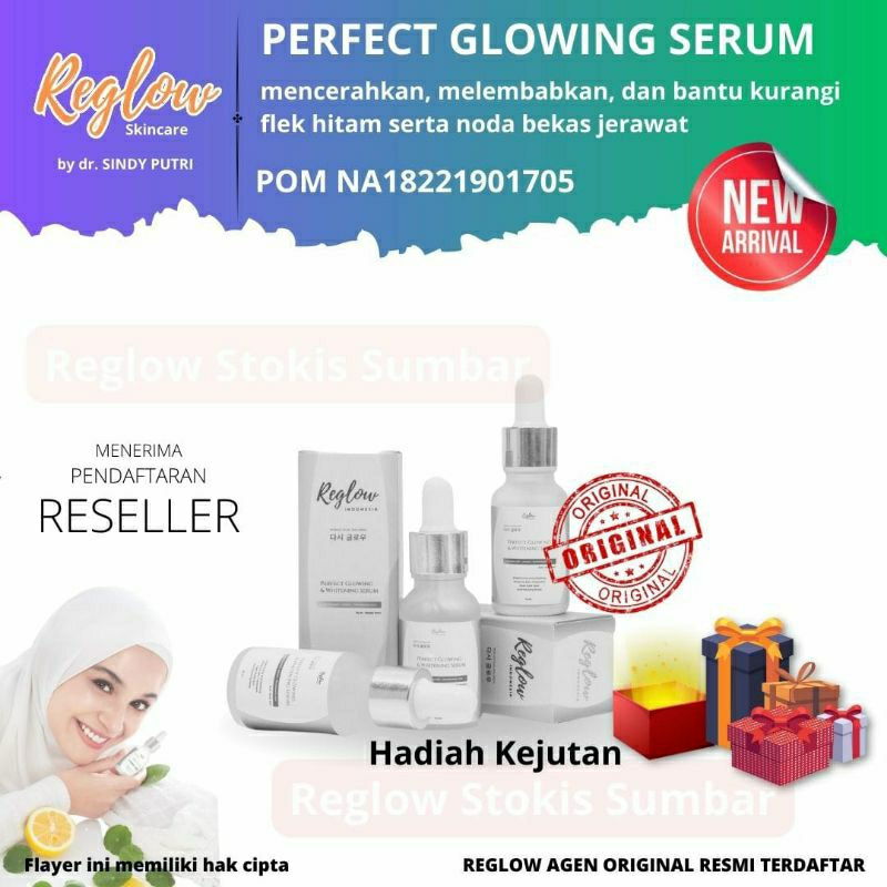 [COD bisa] 05 Serum reglow skincare Glowing Skin Treatment Korean Glass Skin Ultimate Glow Series by dr. Shindy Original Bergaransi mengecilkan pori flek hitam spot melembabkan awet muda mencerahkan Stokis sumbar Reglowpadang Padang Sumbar Sumatera Barat