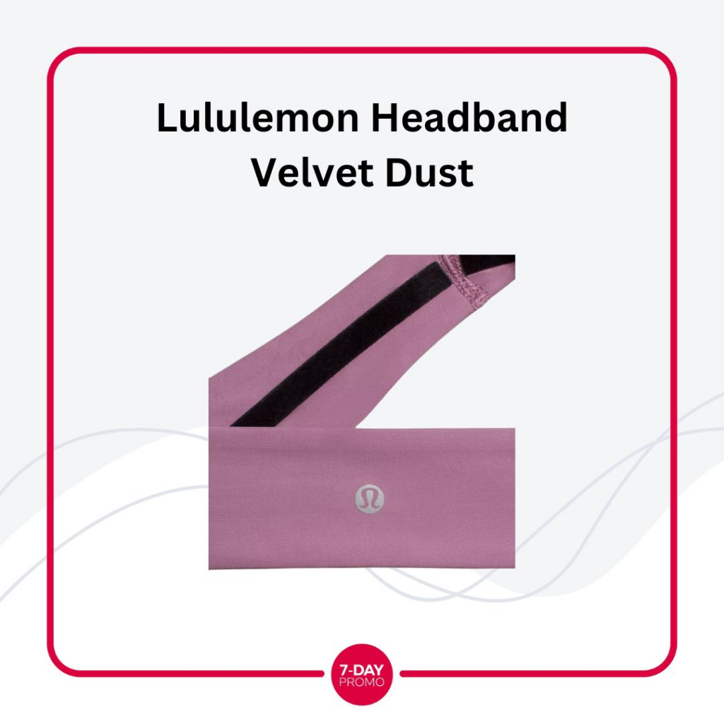 Lululemon Women's Fly Away Tamer Headband Bandana Yoga - Velvet Dust