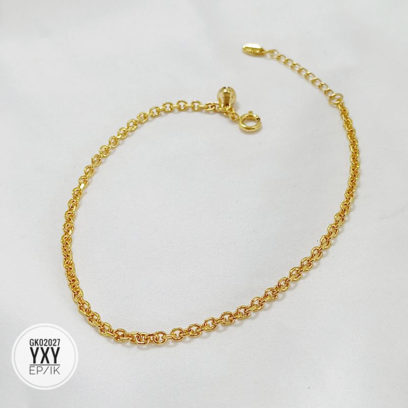 Gelang kaki yaxiya rantai gold GK02027