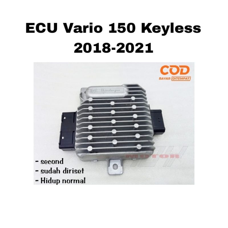 ECU eccu engine control unit Honda Vario 150 tahun 2018-2021 keyless keyles K59J-A71 IN 01 second