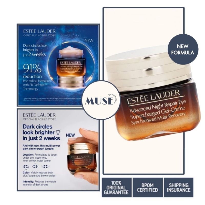 [ New Formula ] Estee Lauder ANR Eye 15ml / Advanced Night Repair Eye Supercharged Gel-Creme Oculus