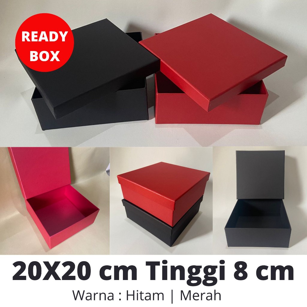

Gift box / kotak kado 20x20 cm Tinggi 8 cm
