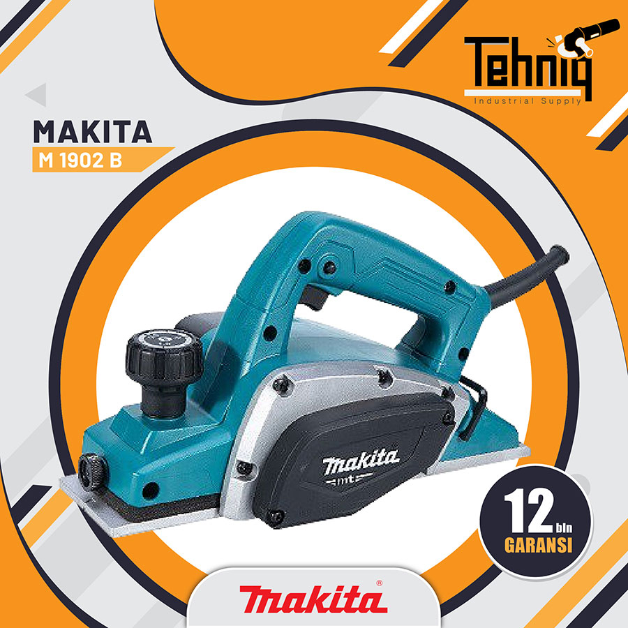 Makita M1902B Mesin Serut Sugu Pasah Ketam Kayu Listrik Planer Electrik 580 Watt