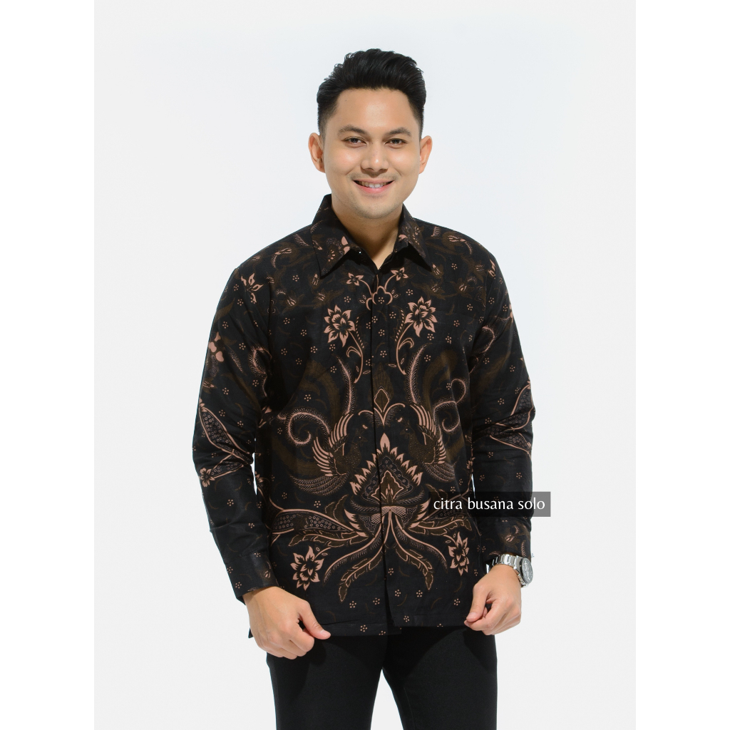 BIMASUCI Kemeja Batik Pria Full Furing Bahan Katun Primisima