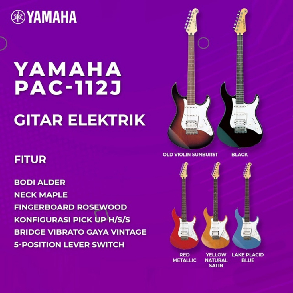 Yamaha Gitar Elektrik Pacifica PAC112J / PAC 112J / PAC 112 J / PAC112 Original
