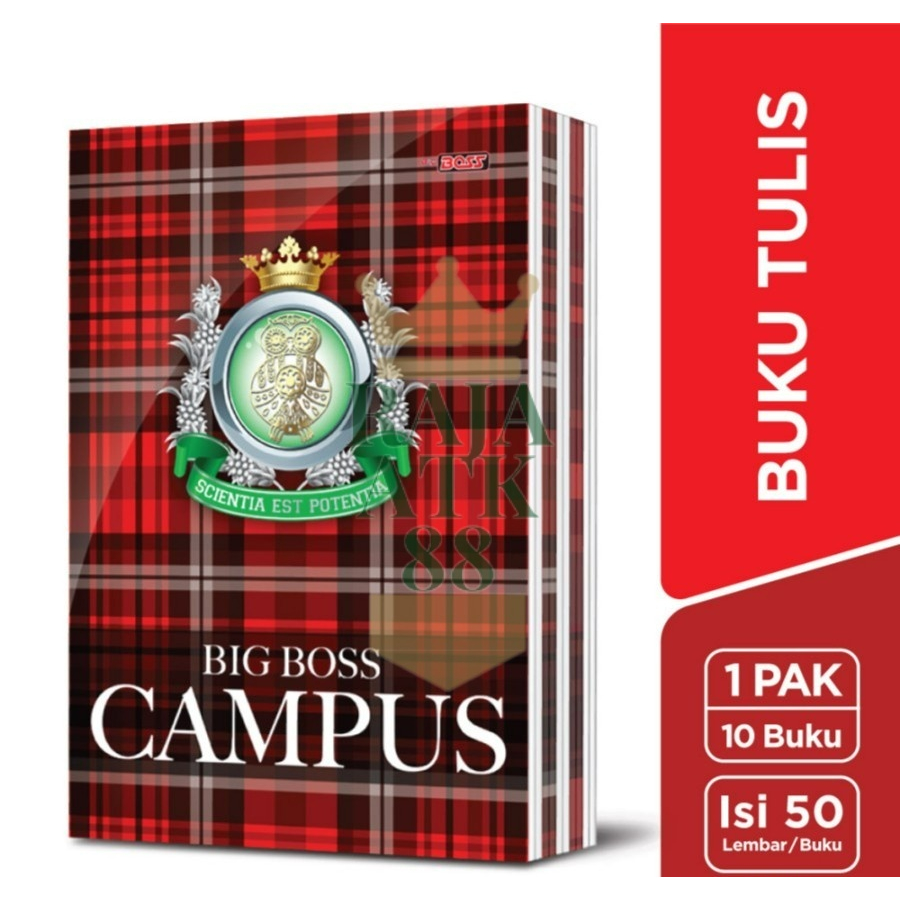 

Buku Tulis Big Boss BigBoss 50 Campus Kampus 1 pak 10 Buku