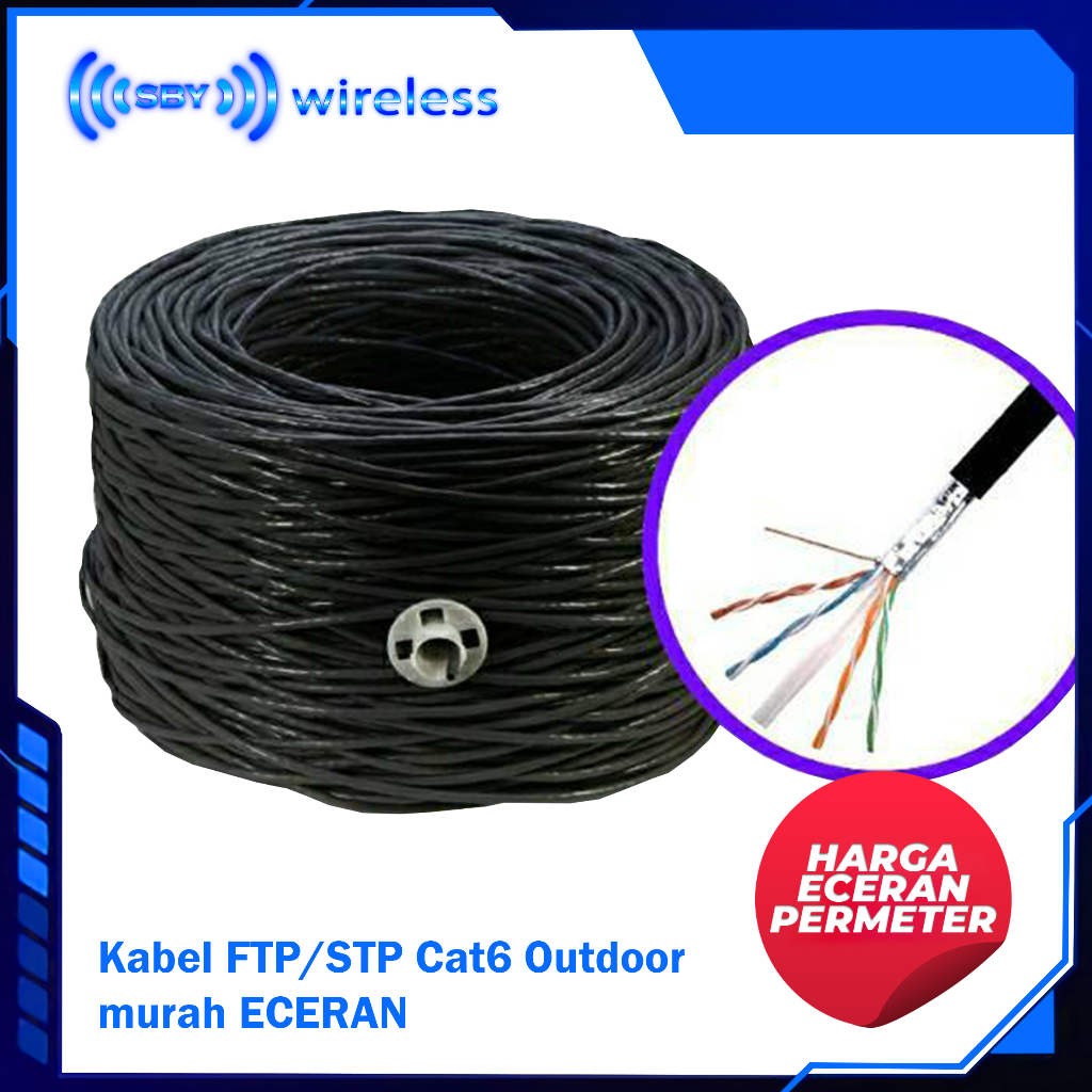 Kabel FTP / STP Cat6 Outdoor murah ECERAN