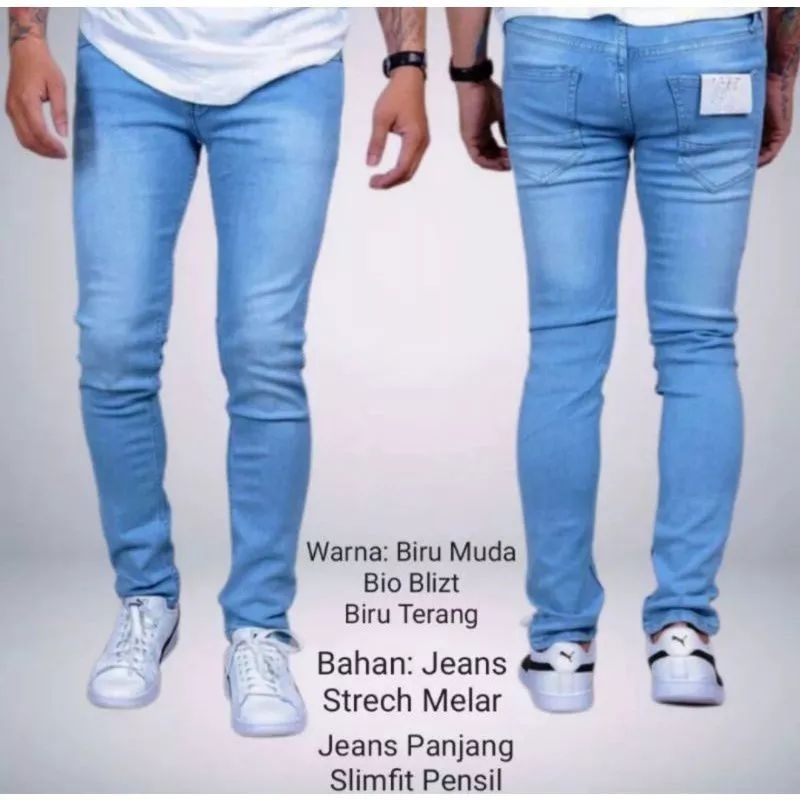 BEST SELLER✅️✅️✅️CELANA PANJANG JEANS COWOK STRECH SLIMFIT SKINY BAHAN DENIM PREMIUM QUALITY