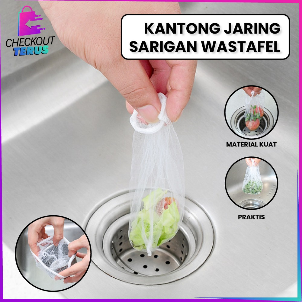 CT C837 Saringan Wastafel Cuci Piring Anti Mampet Kain Jaring Jala Saringan Tempat Sampah Dapur Filter Saringan Sisa Makanan