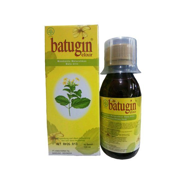 Batugin Elixir Sirup 120ml Kimia Farma - Obat Batu Ginjal / Obat Peluruh Batu Urin / Melancarkan Bua