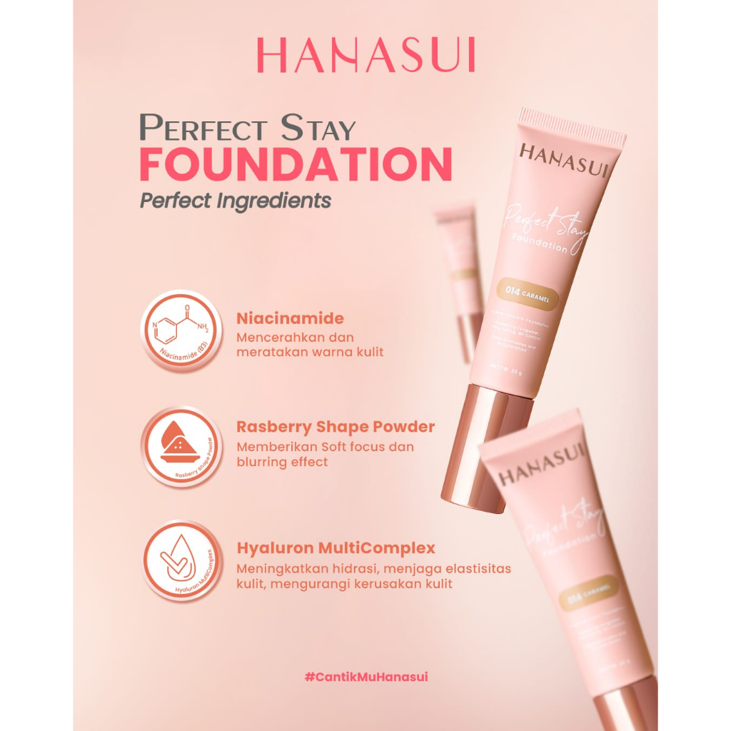 Hanasui Perfect Stay Foundation 25gr