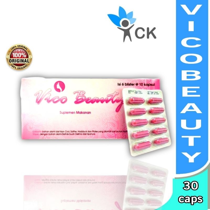 VICO BEAUTY STRIP / BOX ISI 60 suplemen kecantikan wanita