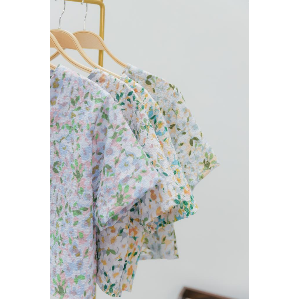 FLOWERIA CRINCKLE SKIRT SKIRT SET / FLOWER SET ROK
