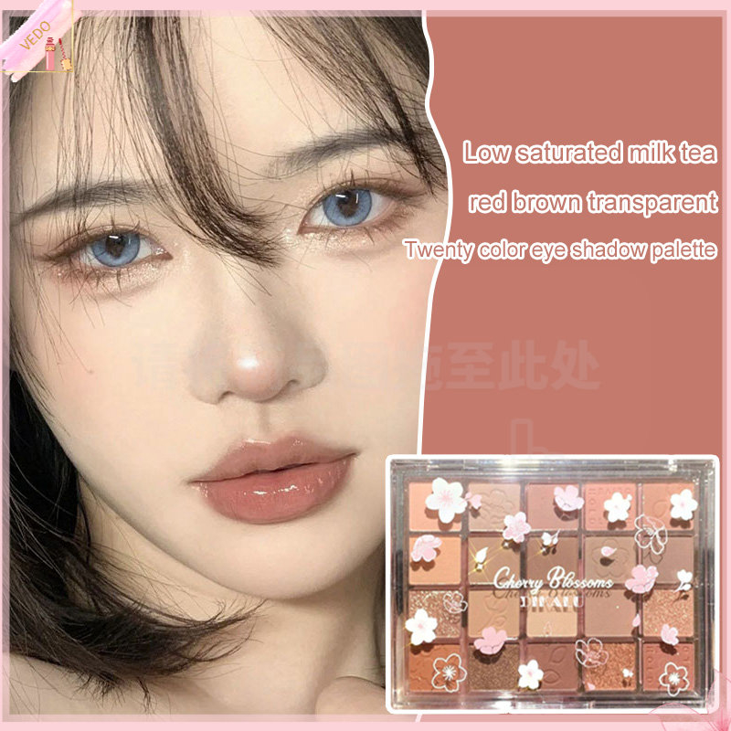 Beauty Jaya - Dikalu Eyeshadow Korean Cherry Blossom Glitter Matte 20 Warna Nude ORIGINAL