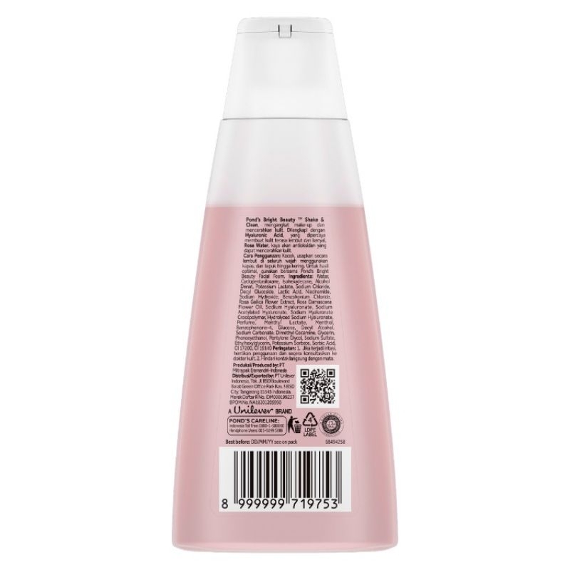 POND'S Bright Beauty Shake &amp; Clean Make Up Remover 100ml