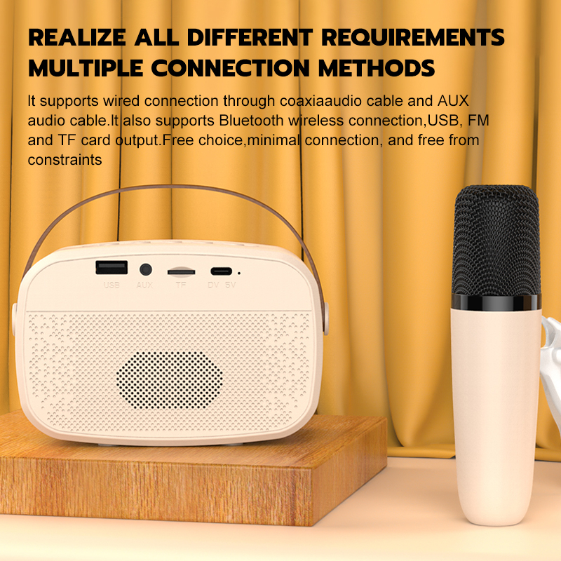 【COD】AFS Portable Microphone Karaoke Speaker Bluetooth RGB Hi-Fi Sounds Portable Wireless Karaoke - S32