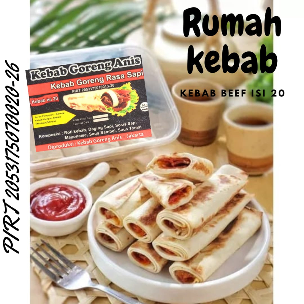 

Kebab Frozen isi 20pcs/box rasa Original