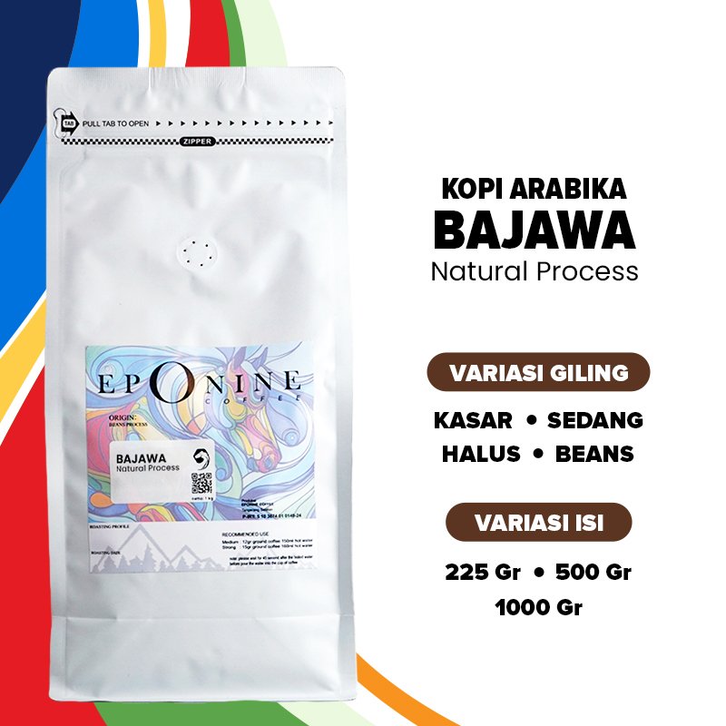 

Kopi Arabika Bajawa Natural Process Biji Bubuk Eponine Coffee Beans Coarse Paper Filter Espresso