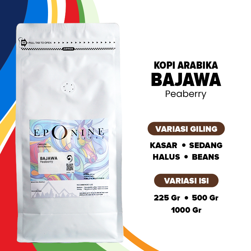 

Kopi Arabika Bajawa Peaberry Biji Bubuk Arabica Eponine Coffee Beans Coarse Paper Filter Espresso