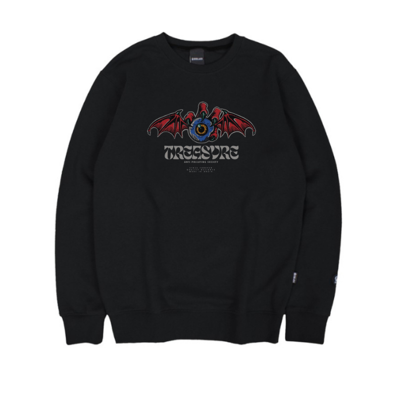 Sweater Crewneck Black Rock Punk Premium Terbaru Unisex