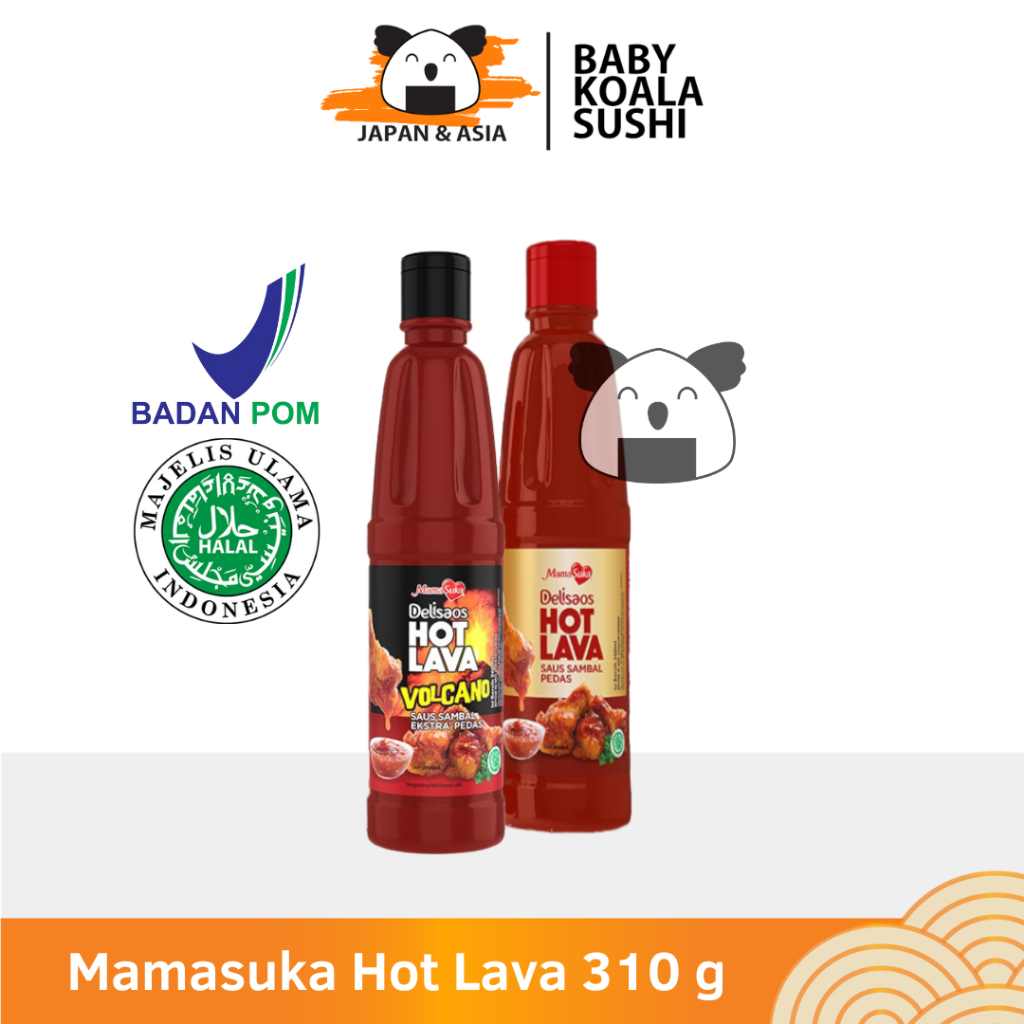 

MAMASUKA Delisaos Hot Lava & Volcano 310 g Halal | Mamasuka Saus Cabai Pedas