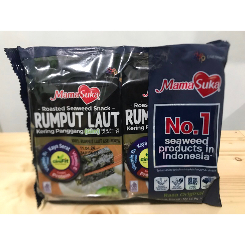 

Mamasuka Rumput laut Original isi 2 (9gram)