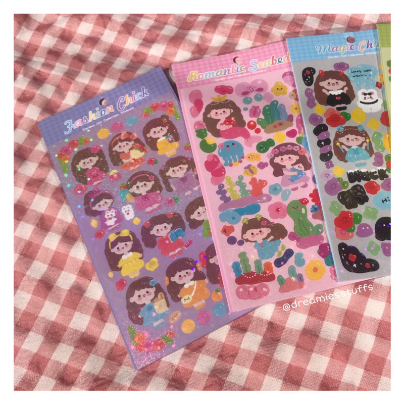 

(Dream 3) Cute mini girl deco sticker by dreamiesstuffs